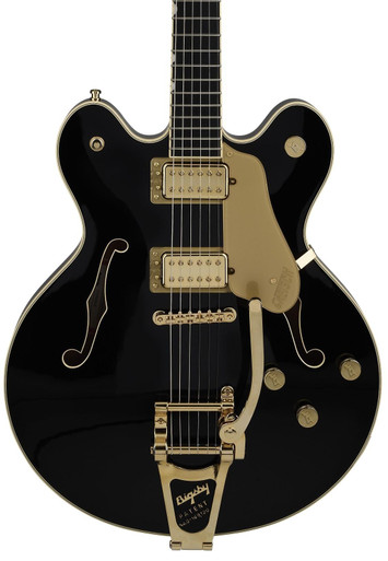 Gretsch Broadkaster LX Center Block Bigsby Guitar In Black, Ebony Board (42033)