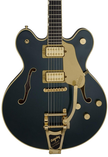 Gretsch Broadkaster LX Center Block Bigsby Guitar In Cadillac Green, Ebony Board