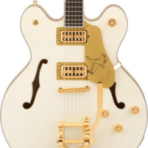 Gretsch Falcon Center Block LTD Semi-Hollow Electric Guitar in Vintage White with String-Thru Bigsby