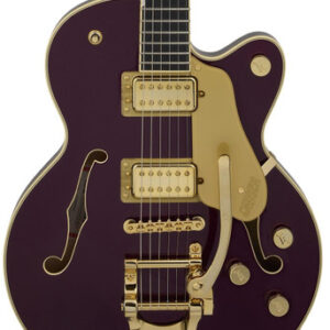 Gretsch Broadkaster Jr LX Center Block Bigsby Guitar In Blackberry, Ebony Board