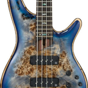 Ibanez SR2600-CBB Premium 4-String Bass Guitar in Cerulean Blue Burst