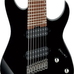 Ibanez RGMS8-BK Iron Label Multi-Scale 8 String in Black