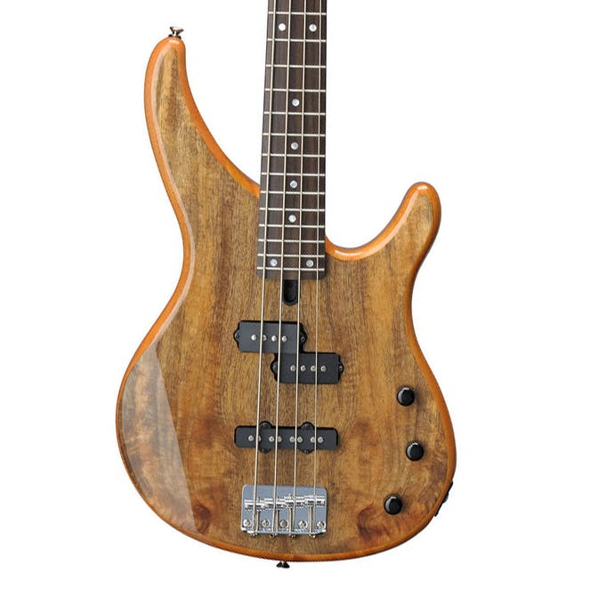 Yamaha TRBX174EW 4-String Bass Guitar in Natural Exotic Wood Top