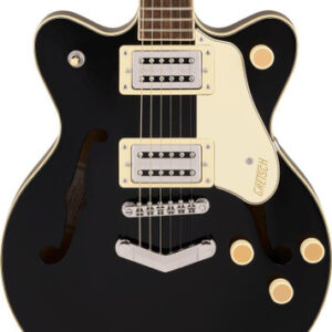 Gretsch G2655 Streamliner Centre Block Jr Double-Cut Electric Guitar with V-Stoptail in Black