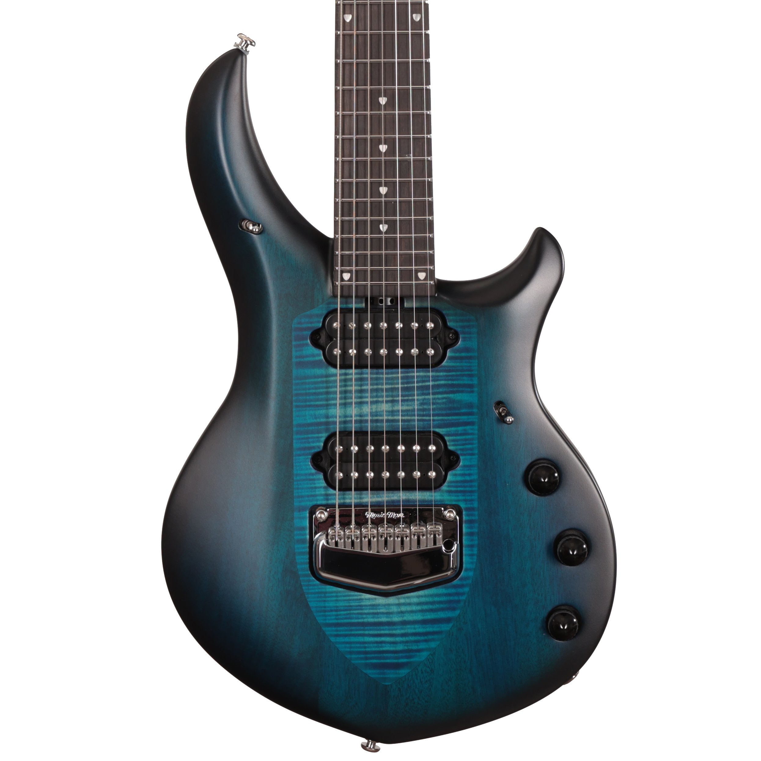 Music Man Majesty 7-String Electric Guitar in Blue Silk (30545)