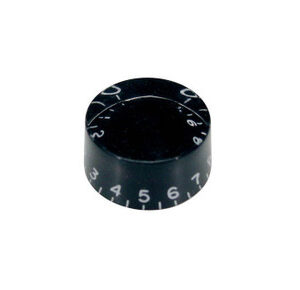 Replacement Electric Guitar Speed Knob (Hatbox Style) Trans Black