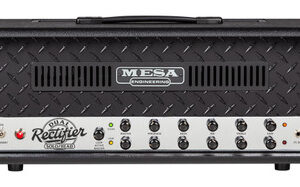 Mesa Boogie 100W 90s Dual Rectifier 2-Channel Amplifier Head in Black Bronco Chrome