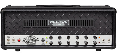 Mesa Boogie 100W 90s Dual Rectifier 2-Channel Amplifier Head in Black Bronco Chrome