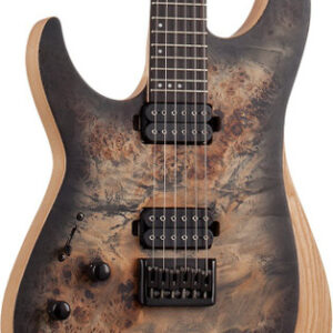 Schecter Reaper-6 Left Handed Electric Guitar in Charcoal Burst