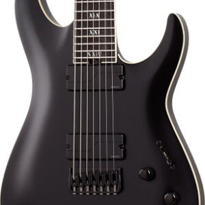 Schecter C-7 SLS Elite Evil Twin in Satin Black