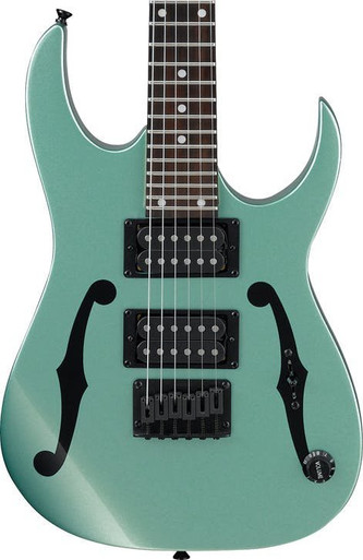 Ibanez PGMM21-MGN Paul Gilbert Signature Electric Guitar In Metallic Light Green - Image 1