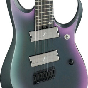 Ibanez Axion Label RGD71ALMS-BAM 7 String Electric Guitar In Black Aurora Burst Matte