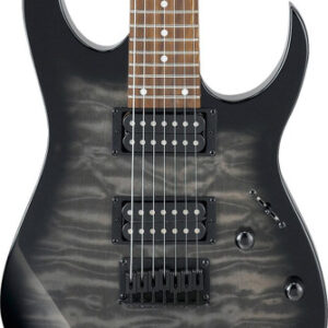 Ibanez GRG7221QA-TKS 7-String Electric Guitar In Transparent Black Sunburst
