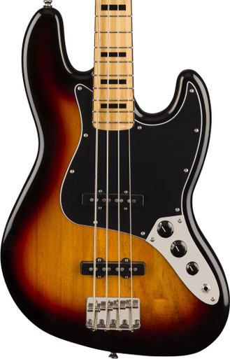 Squier Classic Vibe 70s Jazz Bass Guitar Maple Fingerboard 3-Color Sunburst