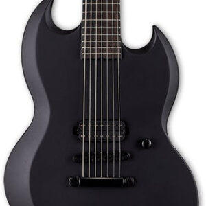 ESP LTD Viper-7 Baritone Black Metal in Black Satin