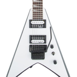 Jackson Guitar JS32 King V in White with Black Bevels and Amaranth Fretboard