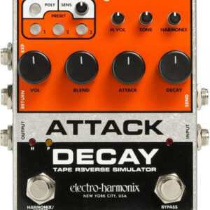 Electro Harmonix Attack Decay Tape Reverse Simulator Pedal