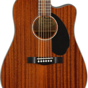 Fender CD-60SCE All-Mahogany Dreadnought Electro Acoustic Guitar in Natural