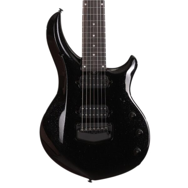 Music Man Majesty 7-String Electric Guitar in Black Frosting (33299)