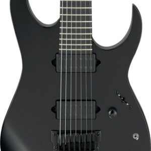 Ibanez RGIXL7-BKF Iron Label Electric Guitar In Black Flat