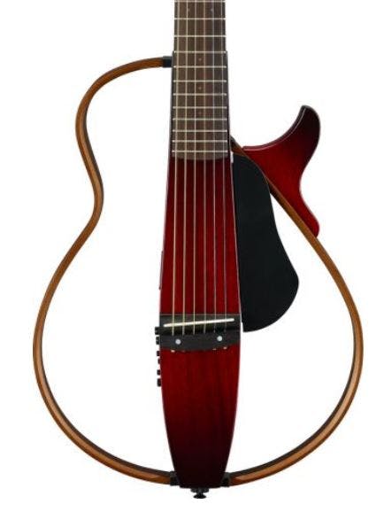 Yamaha SLG200S Steel Silent Guitar in Crimson Red Burst