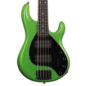 Music Man StingRay Special 5 HH Bass Guitar in Kiwi Green (34737)