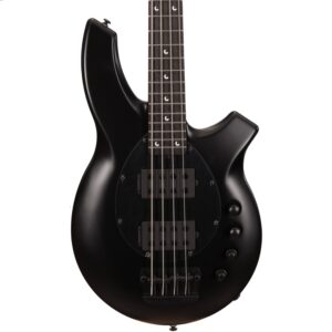 Music Man Bongo 4 HH Bass Guitar in Stealth Black (34743)