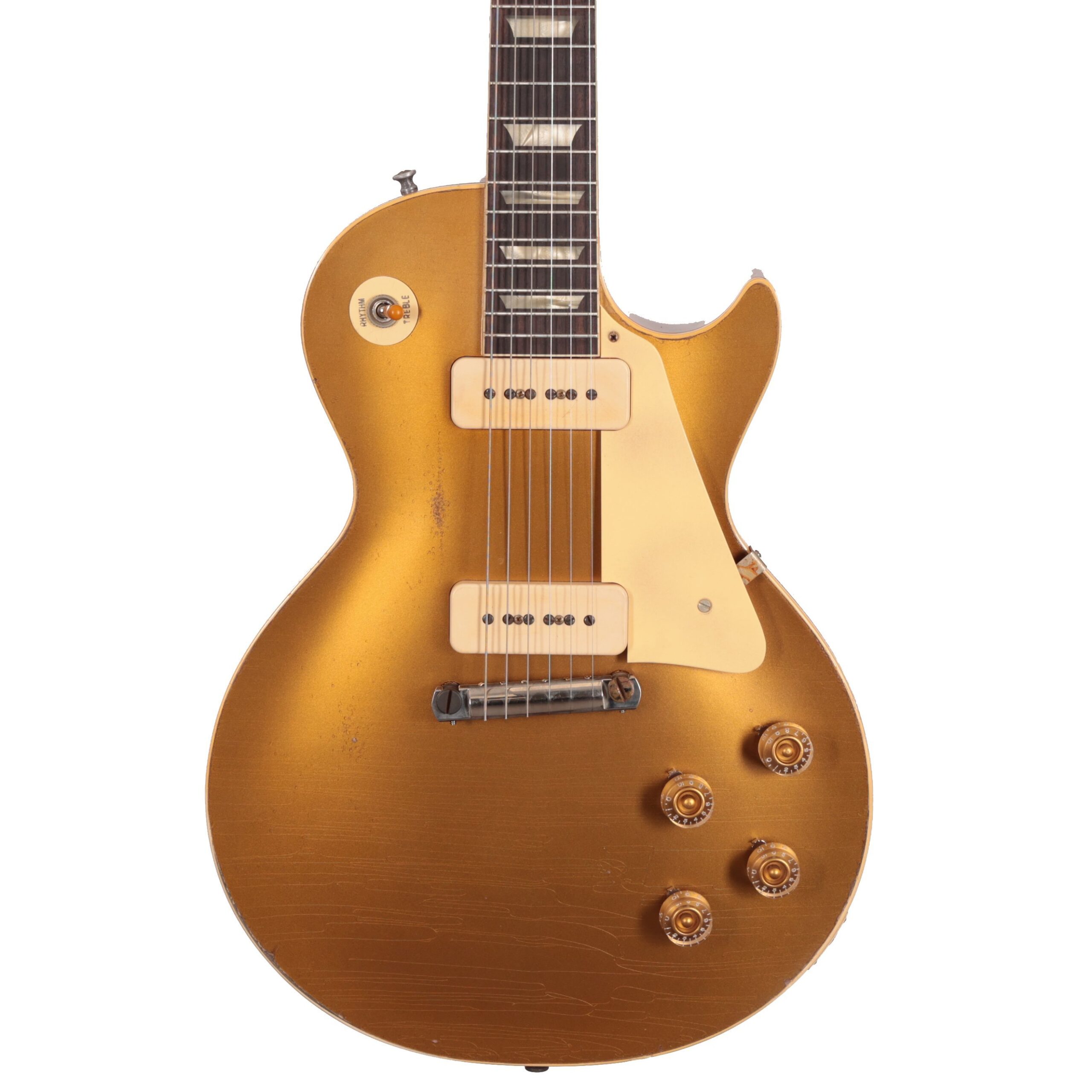 Gibson Custom Shop Murphy Lab 1954 Les Paul Goldtop Reissue Heavy Aged Electric Guitar in Double Gold (34801)