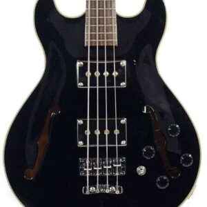 Warwick RockBass Guitar Star Bass Guitar Maple 4 in Solid Black High Polish