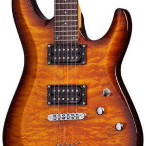 Schecter C-6 Plus Electric Guitar in Vintage Sunburst