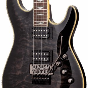 Schecter Omen Extreme 6 FR Electric Guitar in See-Thru Black