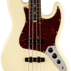 Fender American Professional II Jazz Bass Guitar In Olympic White with Rosewood Fingerboard