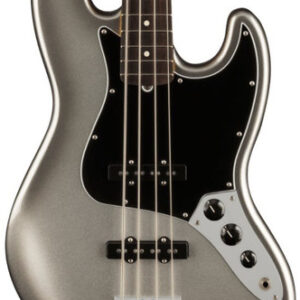 Fender American Professional II Jazz Bass Guitar In Mercury with Rosewood Fingerboard
