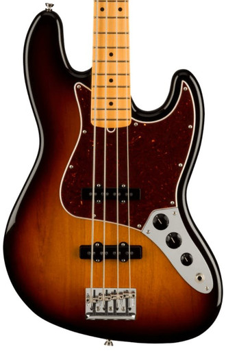 Fender American Professional II Jazz Bass Guitar In 3-Colour Sunburst with Maple Fingerboard