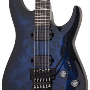 Schecter Omen Elite-6 FR in See-Thru Blue Burst