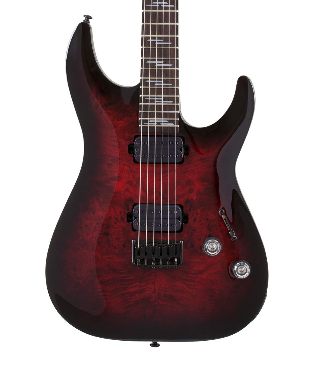 Schecter Omen Elite 6 in Black Cherry Burst