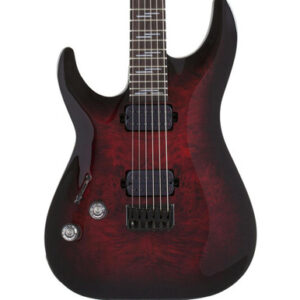 Schecter Omen Elite 6 Left Handed in Black Cherry Burst