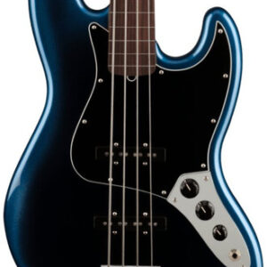Fender American Professional II Jazz Bass Guitar Fretless In Dark Night with Rosewood Fingerboard