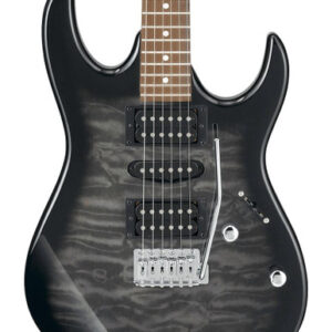 Ibanez GIO Series GRX70QATKS Electric Guitar in Transparent Black Burst