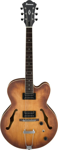 Ibanez AF55 Semi-Hollow Electric Guitar in Tobacco Flat