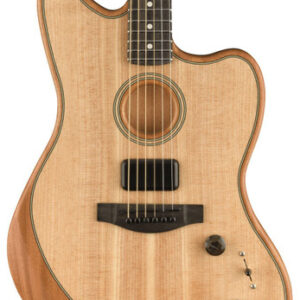 Fender American Acoustasonic Jazzmaster Acoustic/Electric Guitar in Natural