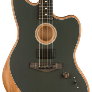 Fender American Acoustasonic Jazzmaster Acoustic/Electric Guitar in Tungsten