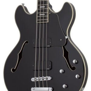 Schecter Corsair Semi-Hollow Bass Guitar in Gloss Black