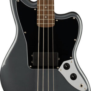Squier Affinity Jaguar Bass Guitar H in Charcoal Frost Metallic