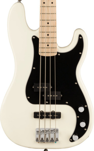 Squier Affinity Precision Bass Guitar PJ in Olympic White