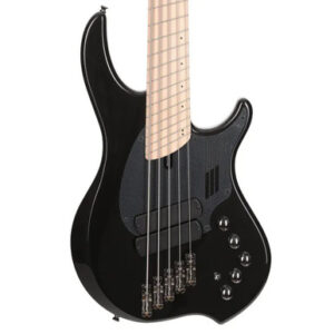 Dingwall NG-2 5-String Bass Guitar in metallic black - Matching Headstock MN