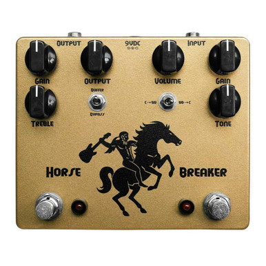 Ceriatone Horse Breaker Overdrive Pedal in Gold