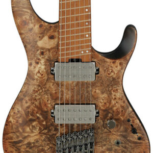 Ibanez QX527PB-ABS Q Series 7-String Headless Electric Guitar HH in Antique Brown Stained with Slanted Frets