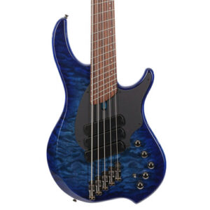 Dingwall Combustion 5-String Bass Guitar in Indigo Burst, Quilted Maple Top