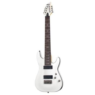 Schecter DEMON-8 in Vintage White